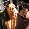 
Costumes and masks from "The Lion King" are displayed during a media preview of the new production at Mandalay Bay. Various puppetry techniques were used to create the show's effects.