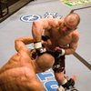 Matt Serra (right) lands a hook on Georges St. Pierre during their first encounter at UFC 69 in April of 2007. Serra stunned St. Pierre to win the welterweight title.