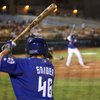 51s outfielder Travis Snider warms up in the on-deck circle during a recent game at Cashman Field. After spending 32 games with the Blue Jays to start the season, he was sent down to Las Vegas for an opportunity to play every day and get ready for an everyday gig down the road with the big club. After hitting .242 with 3 homers and 12 RBI with the Blue Jays, he's hitting .258 for the 51s through 8 games.