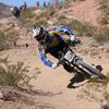 A bicyclist hits the trails at Bootleg Canyon in Boulder City during a competition.