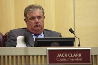 Councilman Jack Clark listens to a discussion regarding the funding for a space and science center Tuesday during his final City Council meeting.