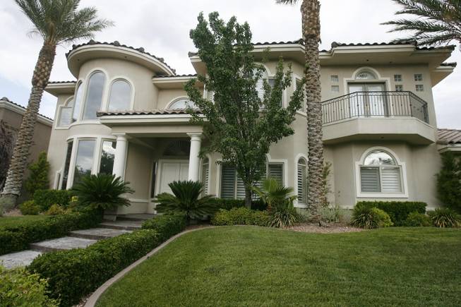 This photo taken Tuesday, June 16, shows the home of Doug and Cindy Hampton in Las Vegas. Cindy Hampton, a former campaign aide to Sen. John Ensign confirmed her involvement Wednesday in an extramarital affair with the conservative Republican, lamented his decision to "air this very personal matter" and said she eventually would tell her side of the story. 