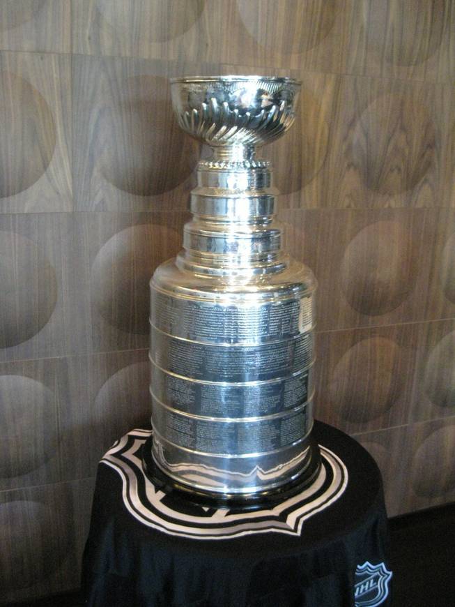 The Stanley Cup was out on display in 2009 as part of a breakfast featuring NHL players and former players at Simon restaurant at Palms Place in Las Vegas. 