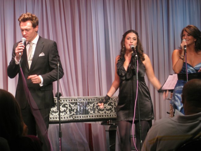 Erich Bergen with Ali Spuck and Keely Vasquez.