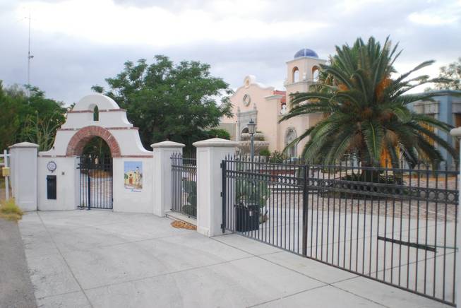 Michael Jackson briefly lived in Las Vegas in this mansion on West Palomino Lane owned by the Prince of Brunei. The home is seen here Thursday evening. 
