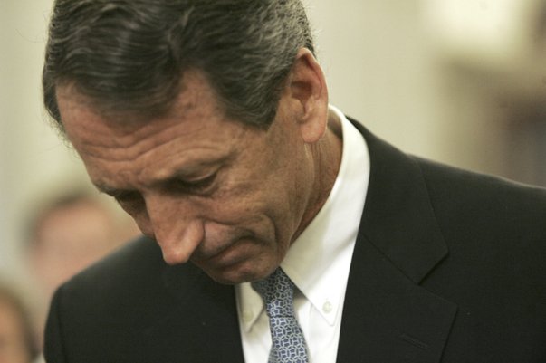 <strong>Name:</strong> Mark Sanford<br>
<strong>Position:</strong> South Carolina governor<br>
<strong>When disclosed:</strong> June 24, 2009<br>
<strong>Who with:</strong> Maria Belen Shapur of Argentina<br>
<strong>Length of affair:</strong> A year<br>
<strong>How disclosed:</strong> News conference at State House Rotunda hours after a reporter surprised him at the Atlanta airport on his way back from seeing his lover<br>
<strong>Wife at podium:</strong> No<br>
<strong>Conduct/emotions during the disclosure:</strong> Rambling and tearful, answered few questions<br>
<strong>Immediate fallout:</strong> Resigned as head of the Republican Governors Association. Wife issued a statement that she had asked her husband to move out of their home. Overshadowed Sen. John Ensign's affair.