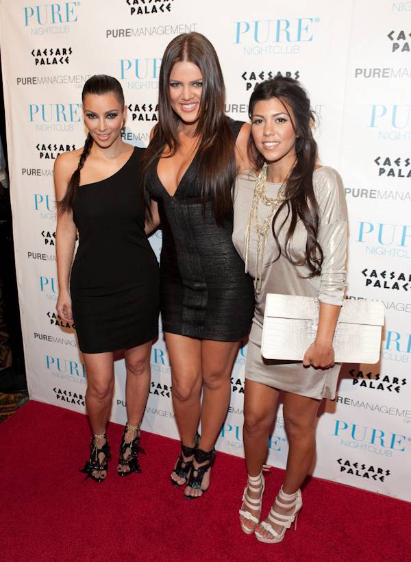 The Kardashian sisters at Pure.