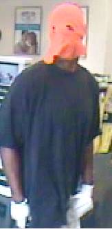 A suspect in the robbery of a store in the 4000 block of North Rancho Drive.