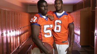 Xavier (6) and Jalen Grimble, two stars on Bishop Gorman's football team, seen Tuesday, June 30, 2009. Xavier (6) and Jalen Grimble, two stars on Bishop Gorman's football team, seen Tuesday, June 30, 2009.