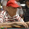 Jack Ury, 96 of Terre Haute, Ind., continues to hold the honor as the oldest player in the World Series of Poker's No-Limit Texas Hold 'em Main Event. Ury, seen here on day 1B Saturday advanced to the second day of the Main Event before eventually losing to Antonio Maestro on Tuesday.