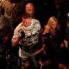 Brock Lesnar leaves the arena after defeating Frank Mir in their heavyweight title fight at UFC 100 