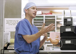 Dr. James Atkinson, Daswell's surgeon, talks about the bariatric procedures he and a partner perform on about 100 patients a month.