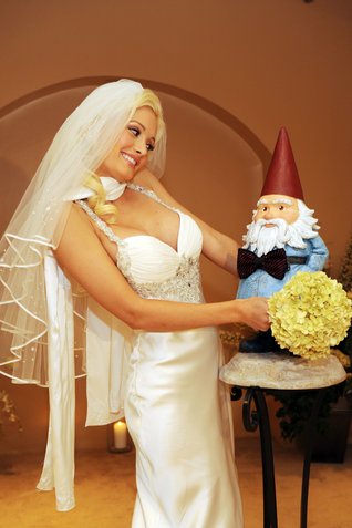 Holly Madison -- gnome nuptials