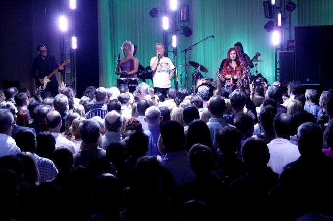 The B-52s rock a crowd of more than 1,000 at Pure.