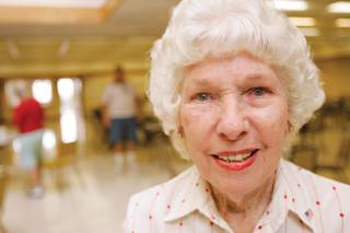 Ida Bell Rogers poses for a photo at the Boulder City Senior Center.