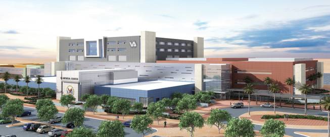 With the sites of the future University of Nevada, Las Vegas campus and the Veterans Affairs Las Vegas Medical Center (pictured) being in such close proximity to each other, North Las Vegas could see a partnership develop between the two.