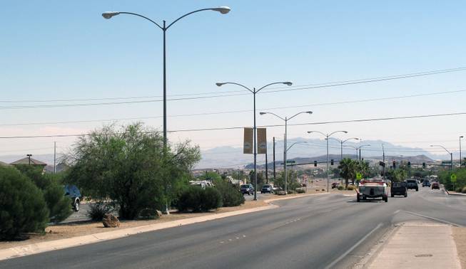 The Nevada Department of Transportation plans to widen Lake Mead Parkway in Henderson, seen here where it intersects with Boulder Highway. It will be expanded from Boulder Highway to just before where it intersects with Lake Las Vegas Parkway.