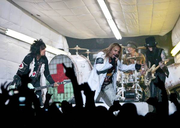 Motley Crue performs at Crue Fest 2 at The Joint in the Hard Rock Hotel.