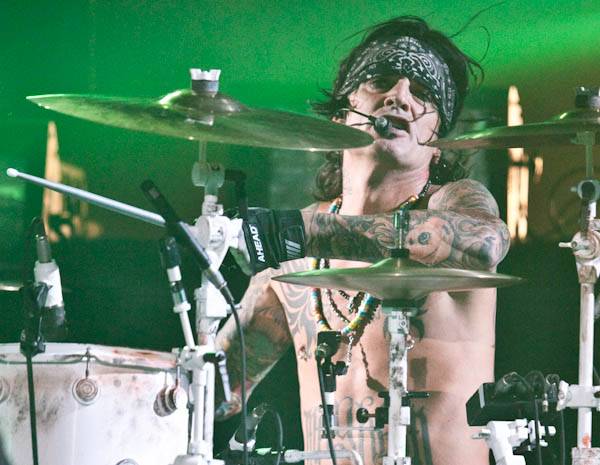 Tommy Lee of Motley Crue performs at Crue Fest 2 at The Joint at the Hard Rock Hotel.