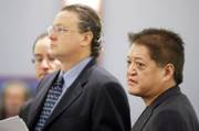 
Terrance K. Watanabe, right, claims to have lost $112 million at Harrah's casinos in 2007. He alleges the company encouraged him to gamble while intoxicated.