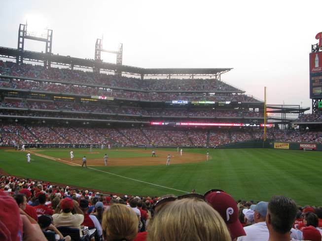 A view from section 109 at Citizens Bank Ballpark in Philadelphia Tuesday as the Phillies took on the Rockies at home. 