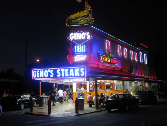 Geno's, and its bright lights, are always open for business.