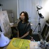 Local artist Amy Sol inside her home studio in Henderson Friday, Aug. 4, 2009.
