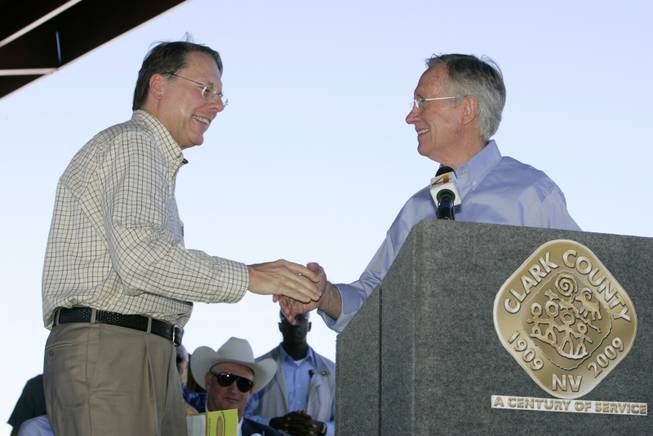 Wayne LaPierre, left, executive vice president and CEO of the ...