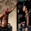 Two-time Muay Thai world champion Quentin "The Dragon" Chong, right, talks to five-time UFC champ Randy Couture after a training session for Couture's upcoming fight with Antonio Rodrigo Nogueira at UFC 102. Chong has helped "The Natural" obviously with his striking skills, but also is mindset and spirit.