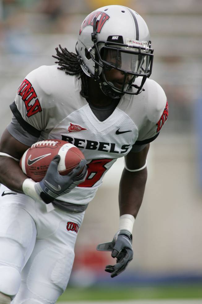 UNLV receiver Michael Johnson during the Rebels' game at Colorado State last season.