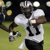 Palo Verde running back Tyrone Blake takes off for a large gain against the Grizzlies during the season opener at Spring Valley High School on Friday night.