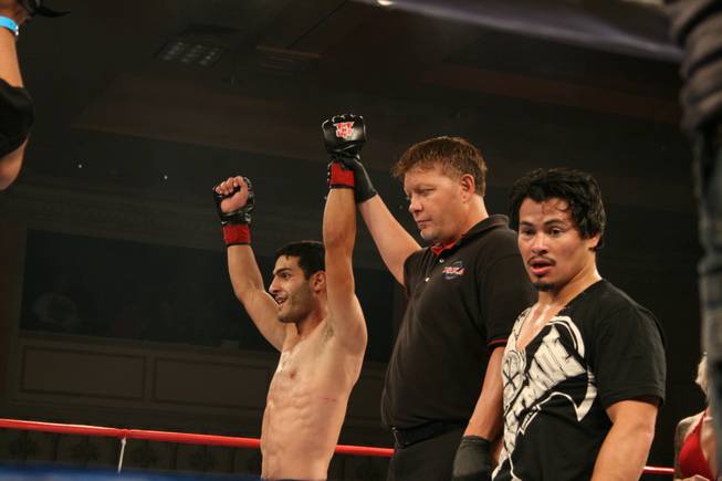 Gor Mnatsakanyan defeats Mark Pham of Xtreme Couture, much to his surprise. 