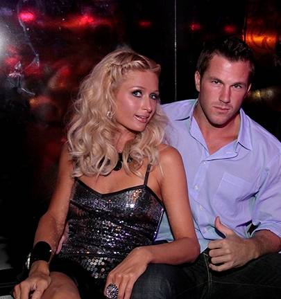 Paris Hilton and Doug Reinhardt at Wasted Space on Aug. 29 during the Maxim's Hometown Hotties party.