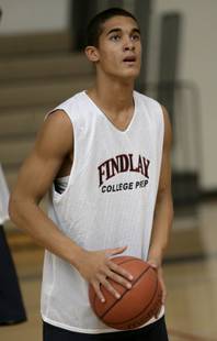 Nick Johnson of Findlay Prep, shown practicing last winter, verbally committed to the University of Arizona basketball program.