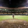 Groundskeeper James Edwards rakes the dirt back onto the pitcher's mound after the Las Vegas 51s' game Thursday against the Fresno Grizzlies at Cashman Field, the Las Vegas team's last home game of the season. This season the 51s went 71-73, finishing 15 1/2 games out of first place in the division. Groundskeeper James Edwards rakes the dirt back onto the pitcher's mound after the Las Vegas 51s' game Thursday against the Fresno Grizzlies at Cashman Field, the Las Vegas team's last home game of the season. This season the 51s went 71-73, finishing 15 1/2 games out of first place in the division.