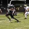 Palo Verde running back Chappell Thomas runs into the end zone for a 2-point conversion during the first half of the game against Foothill on Thursday at Palo Verde. The Panthers beat the Falcons 49-0.