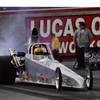 Boulder City High senior Meaghan Henderson, 17, won her first race in the full-size drag racers earlier this month after five years at the junior level.