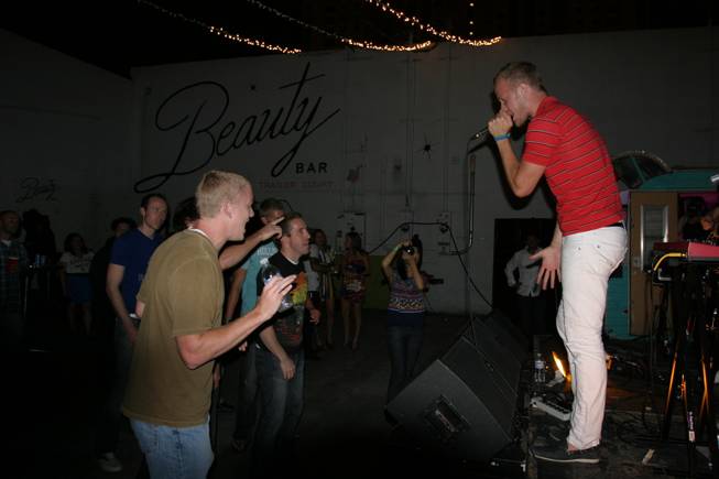 Imagine Dragons perform at The Beauty Bar as part of Neon Reverb.