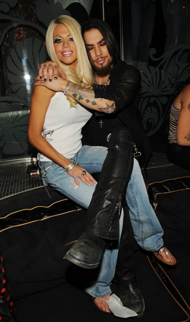 Heidi Bell and Dave Navarro attend "The Biggest Tattoo Show On Earth" Closing Party at The Bank Nightclub at The Bellagio Hotel and Casino on Oct. 4, 2009, in Las Vegas.