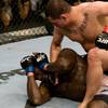 Cain Velasquez works his ground and pound on Cheick Kongo during their UFC heavyweight bout at UFC 99 in Cologne, Germany, on June 13. 