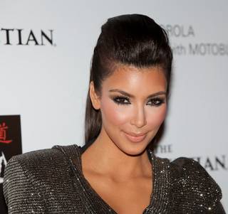 Kim Kardashian at her 29th birthday celebration at Tao in The Venetian.