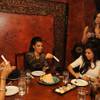 La La Vazquez, Ciara, Kim Kardashian, Brittny Gastineau and Jonathan Cheban celebrate Kim's 29th birthday at Tao in The Venetian.
