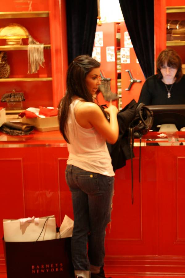 Kim Kardashian at Christian Louboutin.