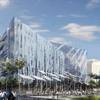 
A rendering shows the 303,000-square-foot city hall proposed for First Street and Clark Avenue, at a cost estimated at $145 million.