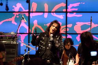 Alice Cooper at John Varvatos Bowery NYC in the Hard Rock Hotel.