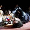 Bono, interacting theatrically during U2's November 2001 show at the Thomas & Mack Center.