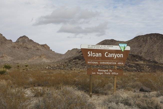 The Sloan Canyon National Conservation Area is part of 945,000 acres in Southern Nevada that the Bureau of Land Management is protecting from new mining activity in Southern Nevada for 20 years.