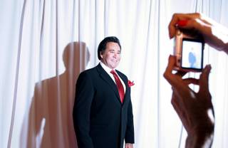 Wayne Newton appears on the red carpet during the grand opening night of Wayne Newton's 