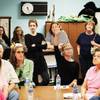 Neighbors of Elaine Wynn Elementary School attend a community meeting Monday about a planned health care clinic on the school's campus. School Board Vice President Carolyn Edwards apologized to the group for not being more communicative.
Neighbors of Elaine Wynn Elementary School attend a community meeting Monday about a planned health care clinic on the school's campus. School Board Vice President Carolyn Edwards apologized to the group for not being more communicative.