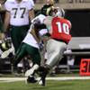 UNLV junior defensive back Quinton Pointer hustles during a play Saturday night in a game against Colorado State that the Rebels won, 35-16, at Sam Boyd Stadium.